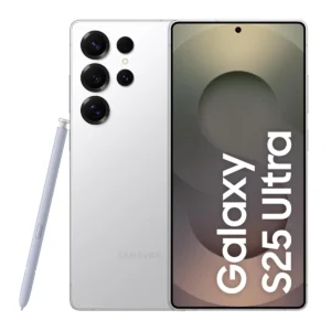 Galaxy S25 Ultra ذاكرة وصول عشوائي 12 جيجابايت، سعة تخزين 256 جيجابايت) - فضي تيتانيوم