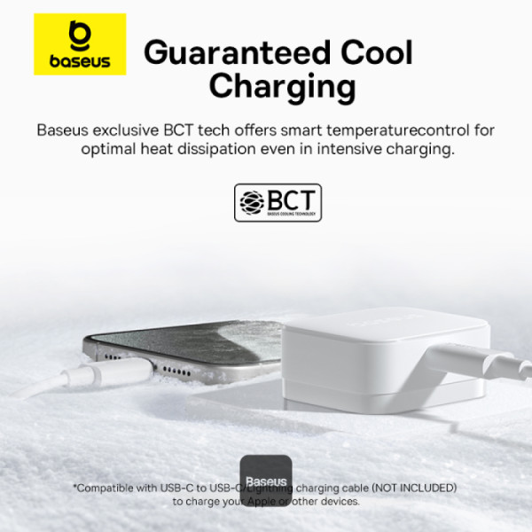 شاحن جداري Baseus Palm Fast Charger 1C 20W ابيض⚡