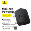 شاحن جداري Baseus Palm Fast Charger 1C 20W اسود⚡