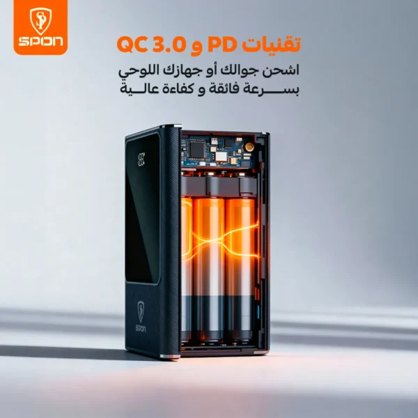 d6d3f65e-cc65-4063-82ee-1b69347b99b7-1000x1000-pWZoQqRCEKLuZKYyYhpLspK2FIAd0RmuLFlgMHbb باور بانك بقوة 20 واط ضمان ثلاثة سنوات + سلكين شاحن بقوة 100 واط ضمان 5 سنوات , مضاد للقطع معتمد من شركة ابل بقيمة 99 ري